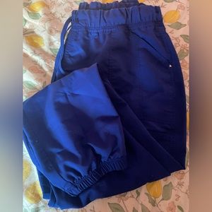 Royal Blue Jogger Style Scrub Pants XL